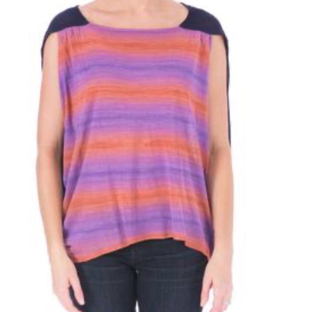 Elizabeth and James Womens Space Sky Knit Hi-Low Pullover tank Top blouse NWT